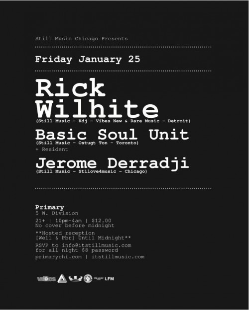 Still Music launches their Chicago residency with Rick Wilhite and Basic Soul Unit